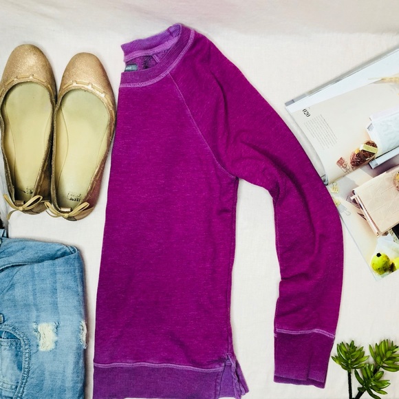 aerie Tops - aerie • Purple Crewneck Pullover Sweatshirt Small